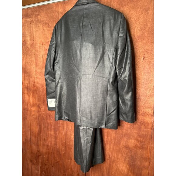 NWT Kenneth Cole Reaction Grey Slim Fit 2-Piece Suit 40R W34 L34 Mens Formal Wea - Picture 7 of 13
